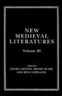 New Medieval Literatures : Volume III - Book