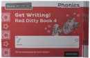 Read Write Inc. Phonics: Get Writing! Red Ditty Book 4 Pack of 10 - Book