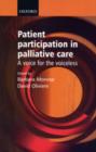 Patient Participation in Palliative Care : A voice for the voiceless - Book