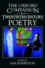 The Oxford Companion to Twentieth-Century Poetry in English - Book