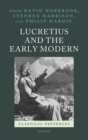 Lucretius and the Early Modern - Book