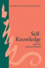 Self-Knowledge - Book