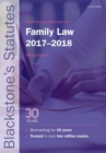 Blackstone's Statutes on Family Law 2017-2018 - Book