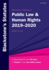 Blackstone's Statutes on Public Law & Human Rights 2019-2020 - Book