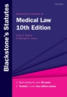 Blackstone's Statutes on Medical Law - Book