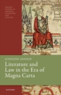Literature and Law in the Era of Magna Carta - Book