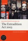 Blackstone's Guide to the Extradition Act 2003 - Book