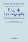 The Oxford History of English Lexicography : Volume I: General-Purpose Dictionaries; Volume II: Specialized Dictionaries - Book