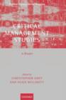 Critical Management Studies : A Reader - Book
