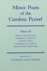 Minor Poets of the Caroline Period: Volume III: John Cleveland, Thomas Stanley, Henry King, Thomas Flatman, Nathaniel Whiting - Book