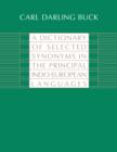 A Dictionary of Selected Synonyms in the Principal Indo-European Languages - eBook