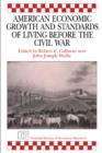 American Economic Growth and Standards of Living before the Civil War - eBook