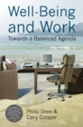 Well-Being and Work : Towards a Balanced Agenda - eBook