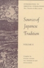 Sources of Japanese Tradition : 1600 to 2000 - Book
