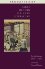 Early Modern Japanese Literature : An Anthology, 1600-1900 (Abridged Edition) - Book
