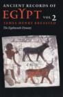 Ancient Records of Egypt : VOL. 2: THE EIGHTEENTH DYNASTY - Book