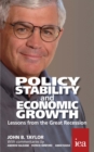 Policy Stability and Economic Growth : Lessons from the Great Recession - Book