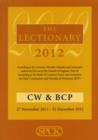 The Lectionary 2012 : Common Worship and Book of Common Prayer - Book