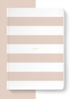 Spirit Stationery Striped A5 Notebook : Dusty Pink - Book