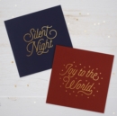 SPCK Charity Christmas Cards, Pack of 10, 2 Designs : Gold Text - Book