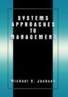 Systems Approaches to Management - Book