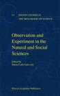 Observation and Experiment in the Natural and Social Sciences - eBook