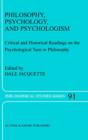 Philosophy, Psychology, and Psychologism : Critical and Historical Readings on the Psychological Turn in Philosophy - eBook