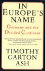 In Europe's Name - eBook