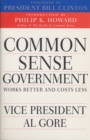 Common Sense Government - eBook