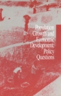 Population Growth and Economic Development : Policy Questions - eBook