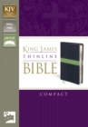 KJV, Thinline Bible, Compact, Imitation Leather, Blue/Green, Red Letter Edition - Book