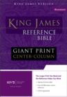 KJV, Reference Bible, Giant Print, Bonded Leather, Black, Indexed, Red Letter Edition - Book