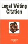 Legal Writing Citation in a Nutshell - Book