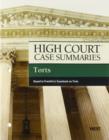 High Court Case Summaries on Torts, Keyed to Franklin - Book