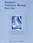 Student Solutions Manual Part 1 for University Calculus - Book