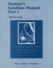 Student Solutions Manual Part 1 for University Calculus : Alternate Edition - Book