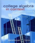 College Algebra in Context with Applications for the Managerial, Life, and Social Sciences Plus MyMathLab Student Access Kit - Book