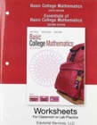 Basic College Mathematics : Worksheets for Classroom or Lab Practice - Book