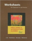 Prealgebra and Introductory Algebra : Worksheets for Classroom or Lab Practice - Book