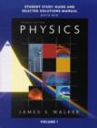 Study Guide and Selected Solutions Manual for Physics, Volume 1 - Book