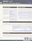 SPSS V. 17 Study Card for Business Statistics - Book