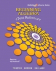 eText Reference for Trigsted/Bodden/Gallaher Beginning Algebra MyLab Math - Book