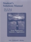 Student Solutions Manual for Finite Mathematics and Calculus with Applications - Book
