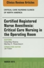 Certified Registered Nurse Anesthesia: Critical Care Nursing in the Operating Room, An Issue of Critical Care Nursing Clinics : Volume 27-1 - Book