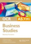 OCR AS Business Studies : Business Functions Unit F292 - Book