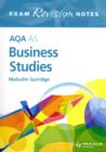 AQA AS Business Studies Exam Revision Notes - Book