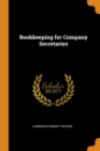 Bookkeeping for Company Secretaries - Book