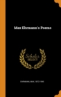 Max Ehrmann's Poems - Book
