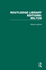Routledge Library Editions: Milton - Book