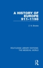 A History of Europe 911-1198 - Book